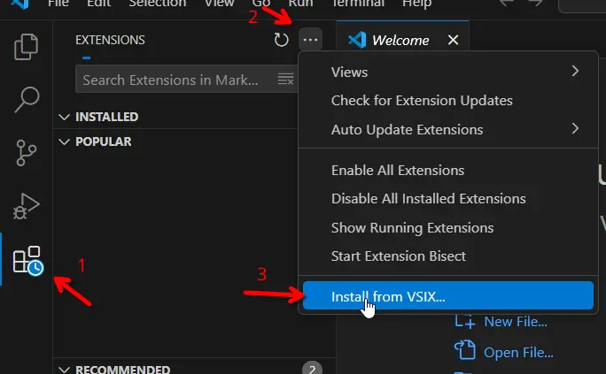 Translation section in menu